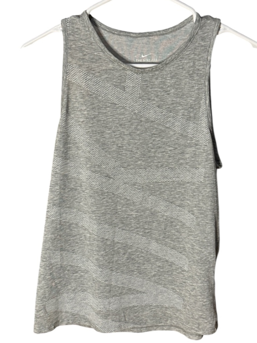 Nike Gray Tank with Dot Logo Design